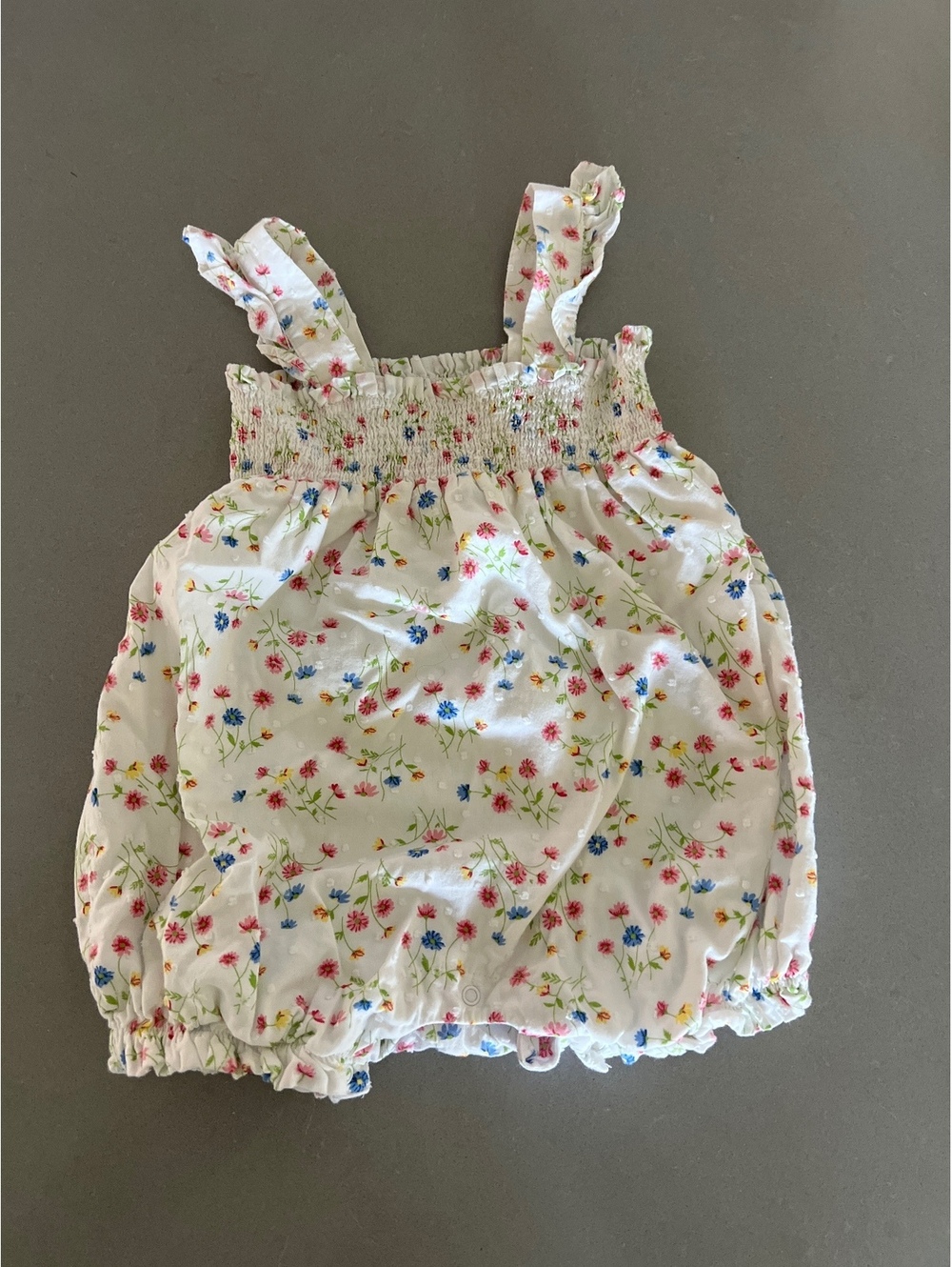 Little Me Baby Girl Floral Print Romper Size 24M